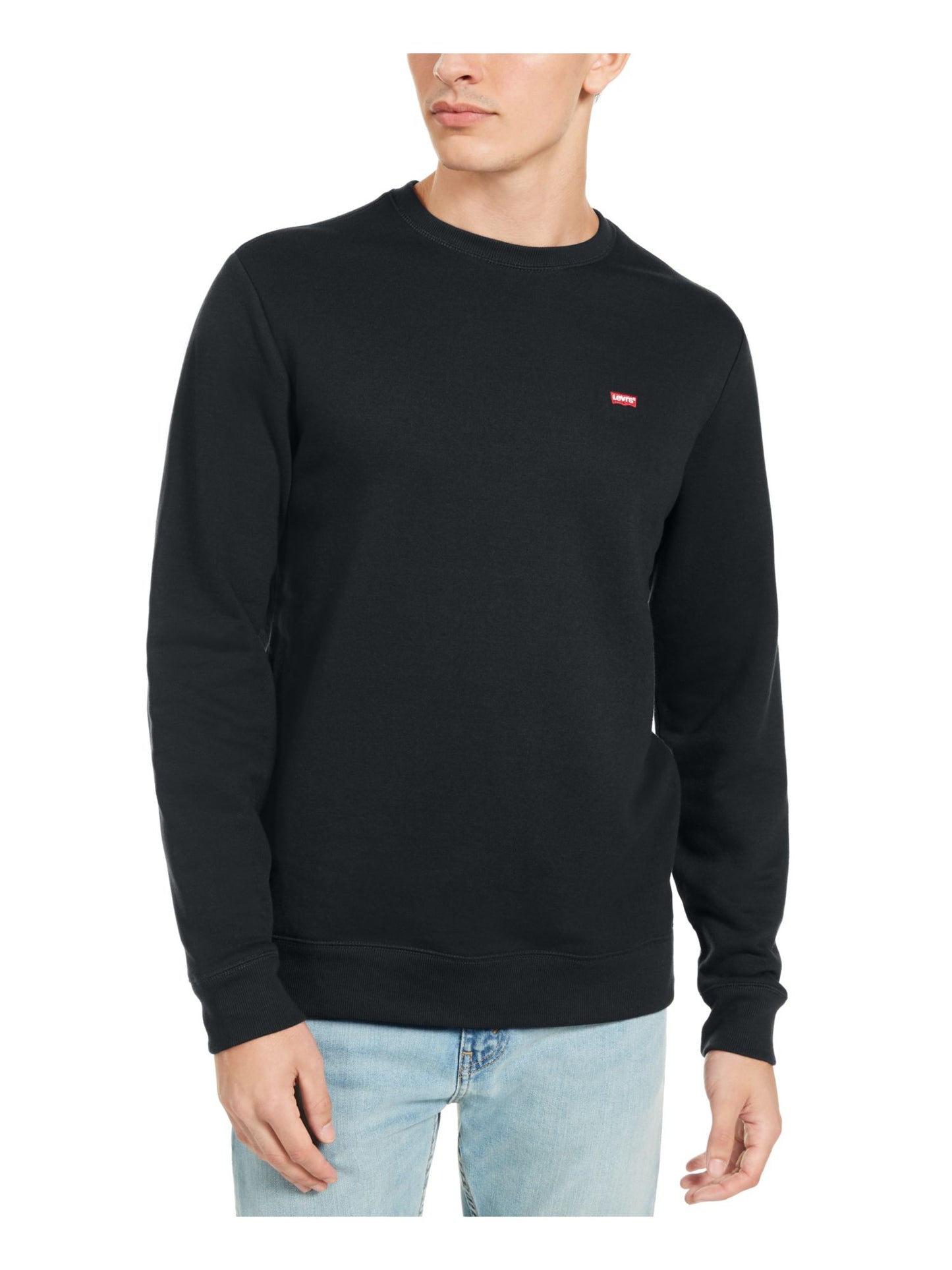 Levi's Men's Bailey Fleece Comfy Sweatshirt Black Size Small