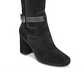 Franco Sarto Women's Knoll Suede Closed Toe Knee High Fashion Boots Black Size 5.5 M