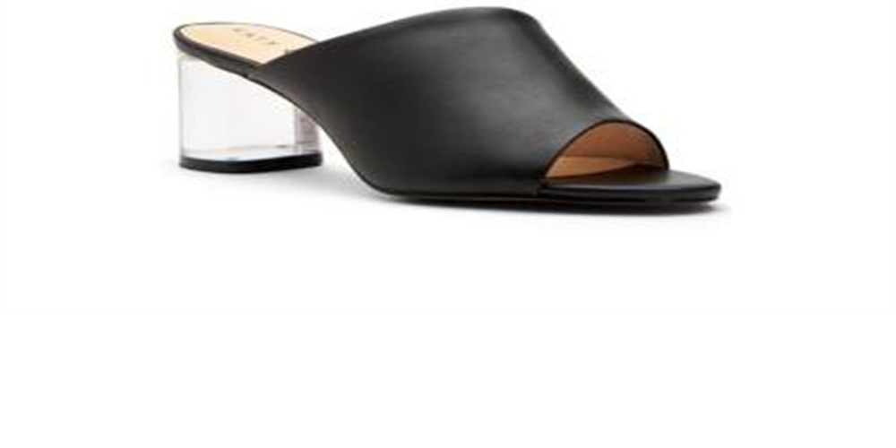 Katy Perry Women's the Landen Faux Leather Block Heel Dress Heels Black Size 10M