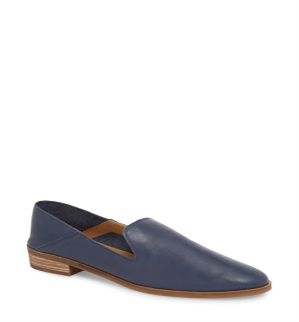 Lucky Brand Women's Cahill Crashback Flats Blue Size 7.5 M