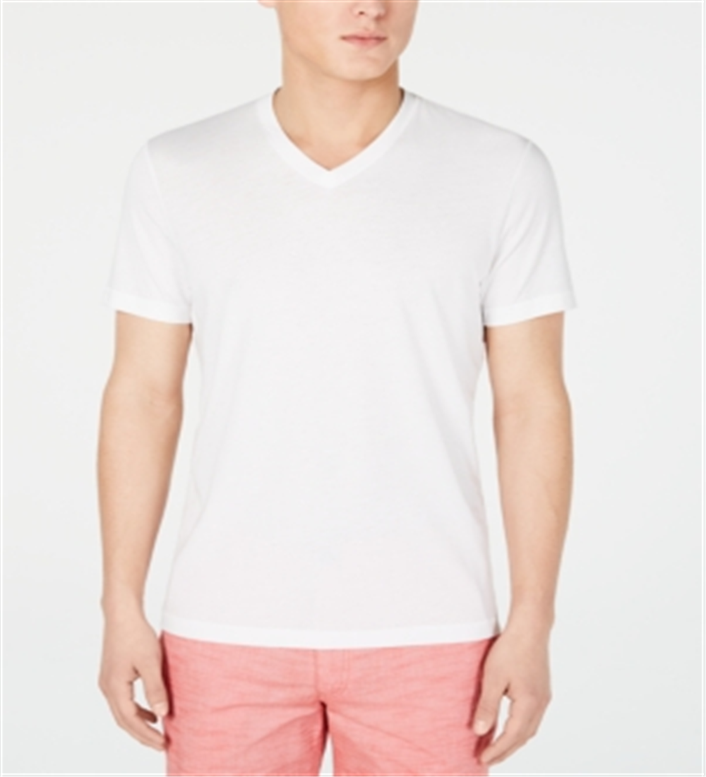 INC International Concepts Men's Heathered T-Shirt White Size Large
