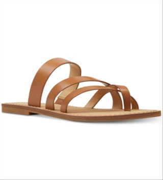 Nine West Women's Claire Toe Thong Sandals Brown Size 9 M