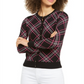 Charter Club Women's Plaid Cardigan Sweater Black Size XX-Large