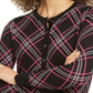 Charter Club Women's Plaid Cardigan Sweater Black Size XX-Large