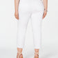 INC International Concepts Women's Plus Cropped Boyfriend Jeans White Size 16W