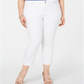 INC International Concepts Women's Plus Cropped Boyfriend Jeans White Size 16W