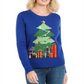 Karen Scott Women's Midnight Presents Sweater Blue Size Small