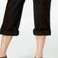 Style & Co Women's Convertible Cargo Pants Black Size 2