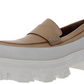 Steve Madden Women's Flossie Leather Slip on Loafers White Size 10 M