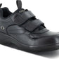 Apex Women's Leather Double Strap Active Walke Shoes Black Size 10 XW