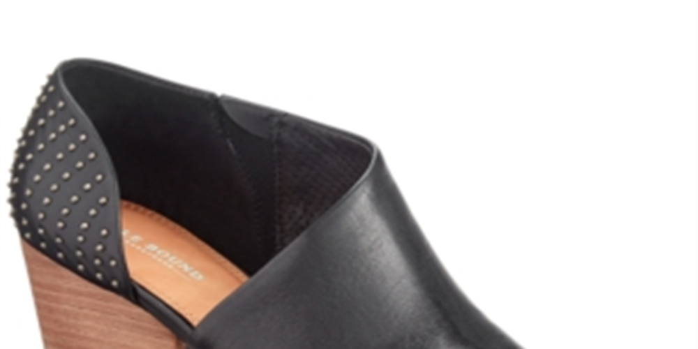 Baretraps Women's Keelin Leather Pointed Toe Shooties Black Size 10 M