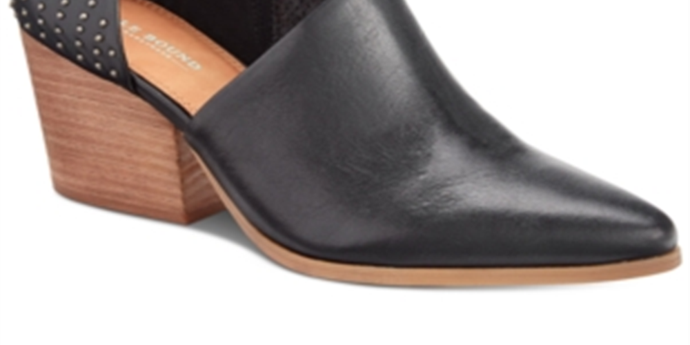 Baretraps Women's Keelin Leather Pointed Toe Shooties Black Size 10 M