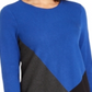 Alfani Women's Colorblocked Asymmetrical Tunic Blue Size Petite Small