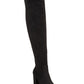 Material Girl Women's Bravy Closed Toe Over Knee Fashion Boots Black Size 9 M