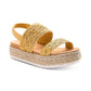 American Rag Women's Karli Fabric Open Toe Casual Espadrille Sandals Yellow Size 9 M