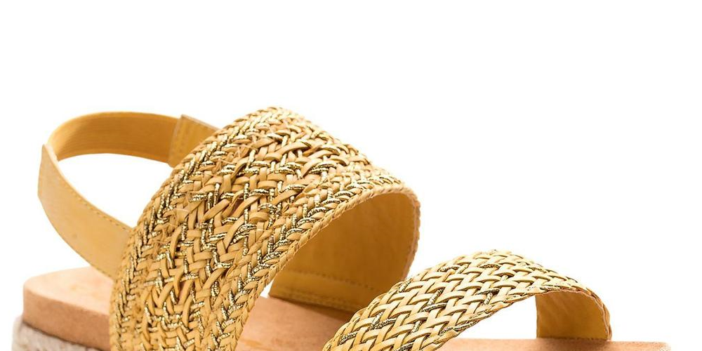 American Rag Women's Karli Fabric Open Toe Casual Espadrille Sandals Yellow Size 9 M