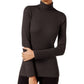 INC International Concepts Women's Ribbed Knit Turtleneck Shirt Brown Size XX-Large