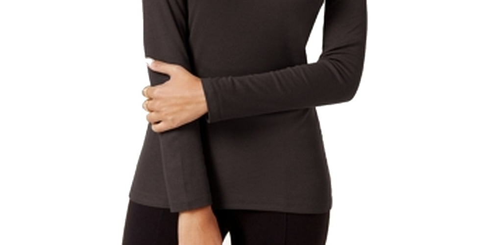 INC International Concepts Women's Ribbed Knit Turtleneck Shirt Brown Size XX-Large