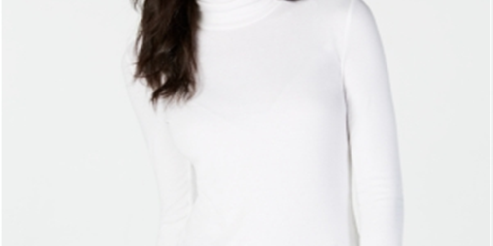 INC International Concepts Women's Ribbed Knit Turtleneck Shirt Brown Size XX-Large