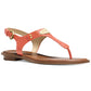 Michael Kors Women's Plate Thong Sandals Pink Size 9.5M