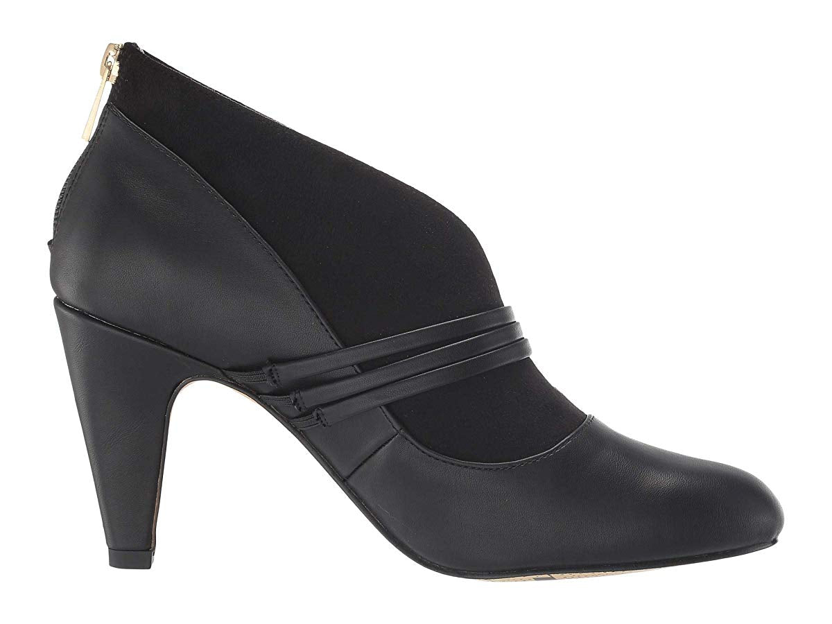 Bella Vita Women's Noemi II Faux Leather Pumps Shooties -Black Size -9 M