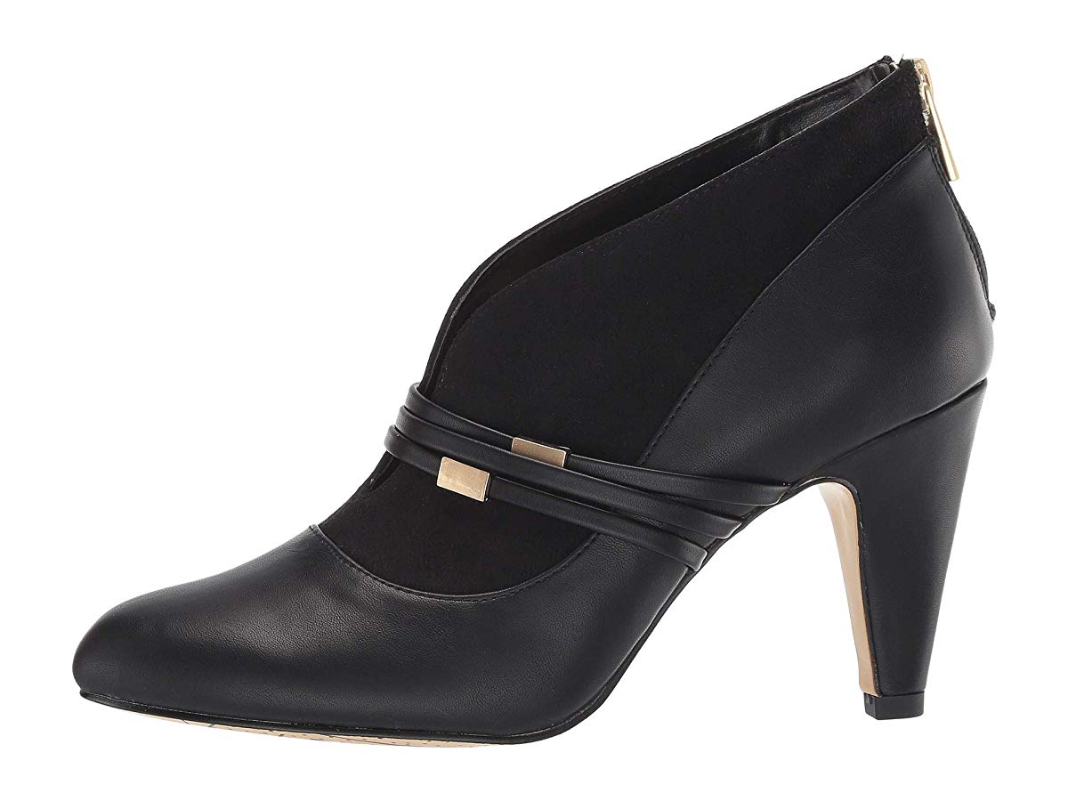 Bella Vita Women's Noemi II Faux Leather Pumps Shooties -Black Size -9 M