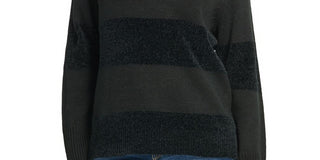 DKNY Women's Striped Sweater Black Size S