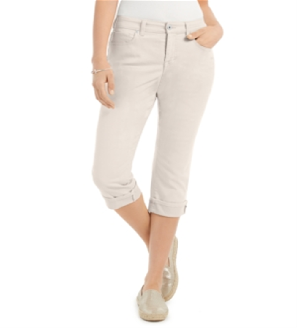 Style & Co Women's Curvy Capri Gray Size 6