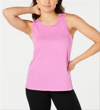 Ideology Women's Mesh Back Tank Top Purple Size XX-Large