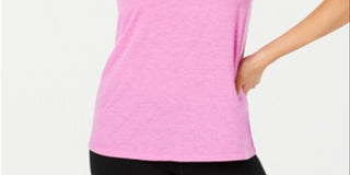 Ideology Women's Mesh Back Tank Top Purple Size XX-Large