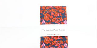 Men's Pocket Square Glen Floral Not Applicable Orange Size Regular