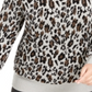 Alfani Women's Plus Metallic Animal Print Sweater Gray Size 0X
