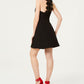 19 Cooper Women's Halter Lack Back Party Dress Black Size Small