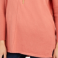 Style & Co Women's Seam Front Tunic Sweater Orange Size Large