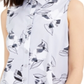 Alfani Women's Leaf Print Tunic Gray Size Petite S