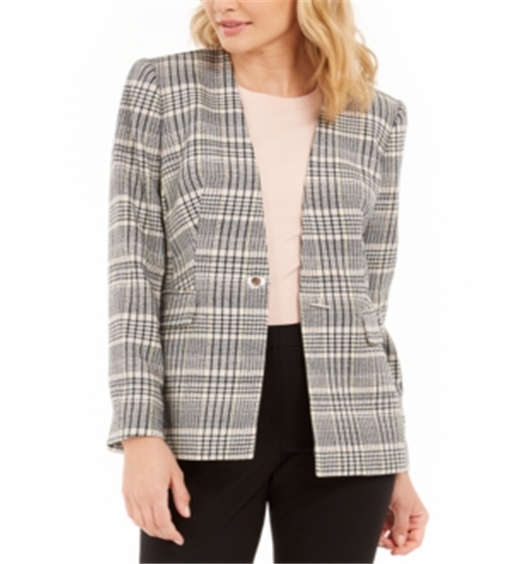 Calvin Klein Women's Multi Grommet Detail Jacket Blush- Black Size 10