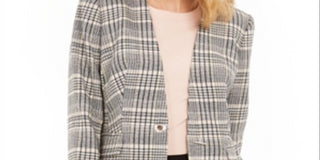 Calvin Klein Women's Multi Grommet Detail Jacket Blush- Black Size 10