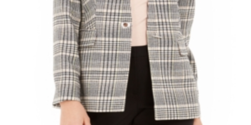 Calvin Klein Women's Multi Grommet Detail Jacket Blush- Black Size 10