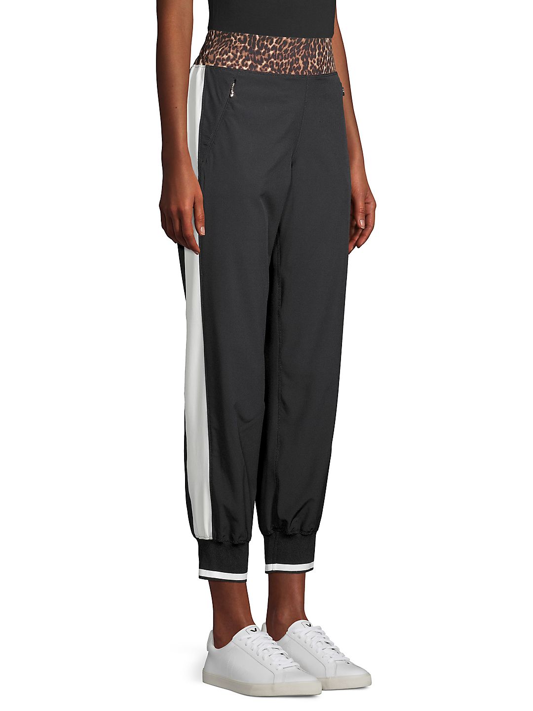 Calvin Klein Women's Colorblocked Joggers-Black Size Small