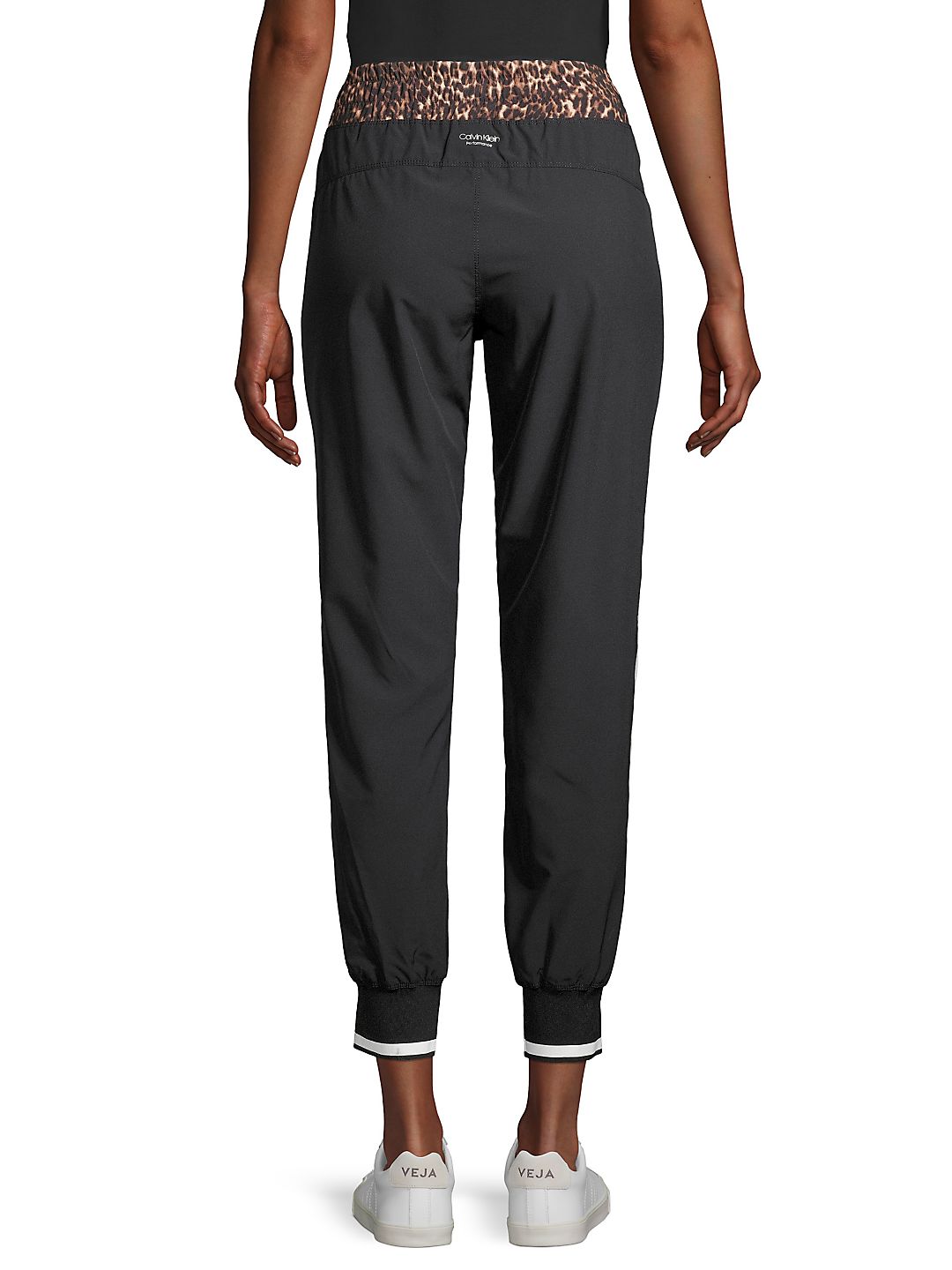 Calvin Klein Women's Colorblocked Joggers-Black Size Small