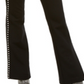 INC International Concepts Women's Side Studded Bootcut Pants Black Size 2
