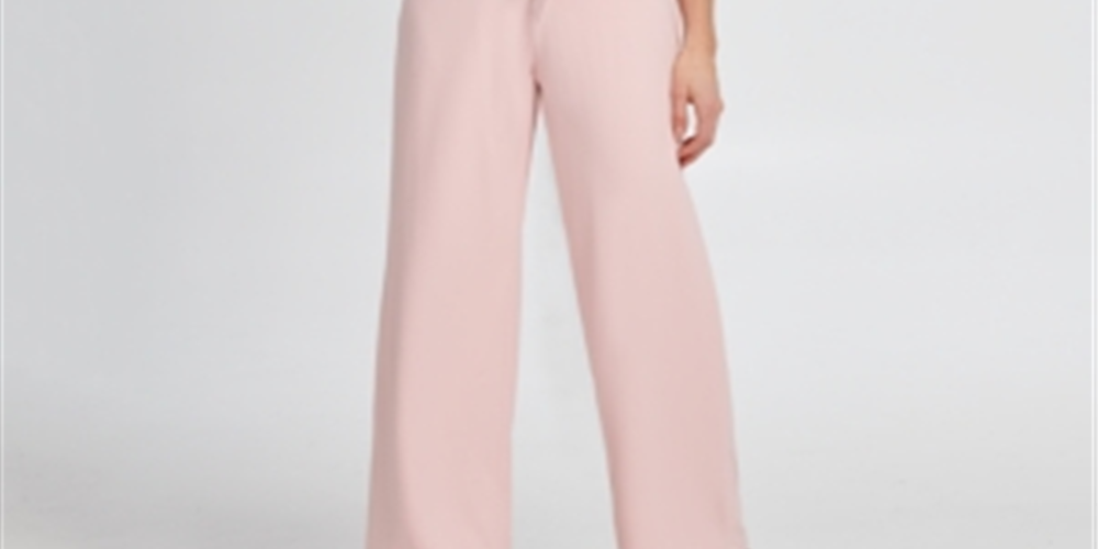 DKNY Women's Logo Zip Jumpsuit Pink- Size 12