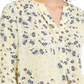 Charter Club Women's Maria Floral Print Blouse Yellow Size XX-Large