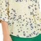 Charter Club Women's Maria Floral Print Blouse Yellow Size XX-Large