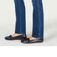Charter Club Women's Lexington Straight Leg Braid Stripe Jeans -Blue Size 4