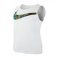 Nike Men's Dri Fit Swoosh Standard Fit Training Tank Top White Size Small