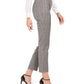 Calvin Klein Women's Tartan Plaid Straight Leg Pants Gray Size 12