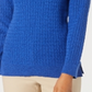 Karen Scott Women's Boat Neck Cotton Sweater Blue Size X-Small