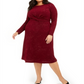 Alfani Women's Plus Twist Waist Dress Red Size 1X