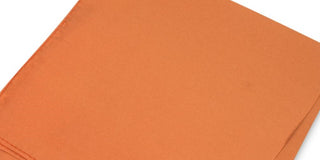 Club Room Men's Simple Solid Silk Dress Pocket Square Orange Size Regular